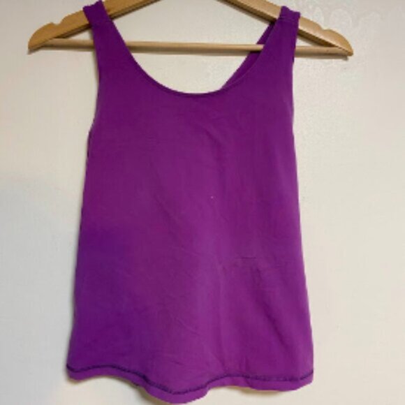 Lululemon Purple Crisscross Back Athletic Purple Women's Tank Top Size L - Picture 2 of 6